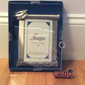 Graduation 4x6 photo frame & Grad picture clip